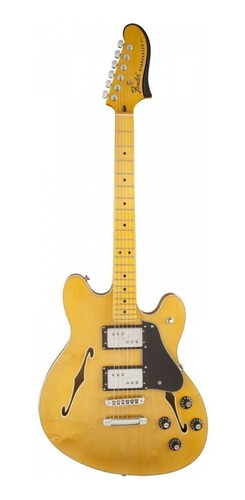 Imagen 1 de 2 de Guitarra eléctrica Fender Modern Player Starcaster de arce natural brillante con diapasón de arce