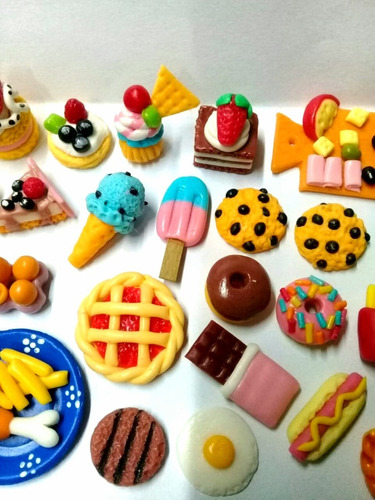 Comiditas En Miniaturas Para Casita De Muñecas 33 Unidades