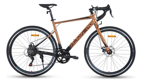 Bicicleta Gravel De Ruta Calle Asphalt R700c 14v Shimano Color Bordó Tamaño Del Cuadro L