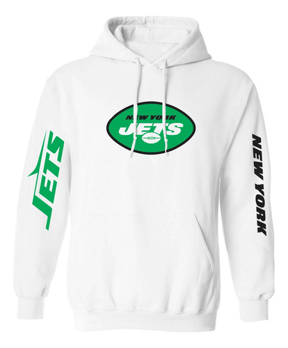 Sudadera Mod New York Jets Nfl Estampado En Vinil