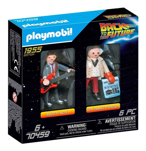 Playmobil 70459 Volver Al Futuro Marty Mcfly Dr Emmett Brown