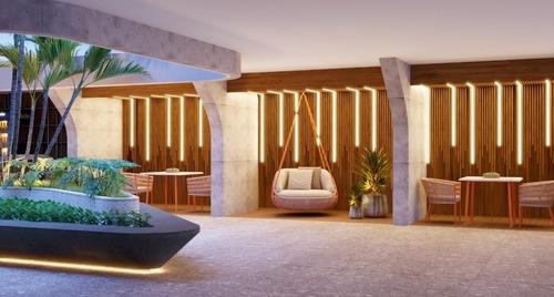 Imagem 3 de 19 de Ref: La046 - Lançamento (pé Na Areia) Flats Tipo Studio, 22,53m² A 56,98m²