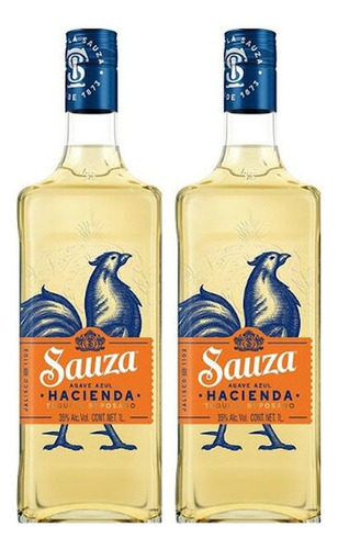 Pack De 2 Tequila Sauza Hacienda Reposado 1 L