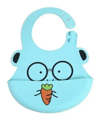comprar Babero Silicona Bebe Impermeable Baberos Niños Con Bolsillo