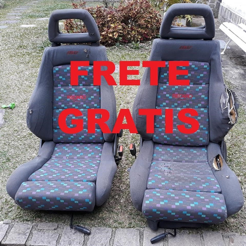 Par Banco Dianteiro Marca Recaro Original Vw Gol Gti Gts 12