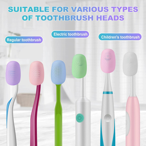 Conjunto De 6 Capas De Silicone Para Escova De Dentes