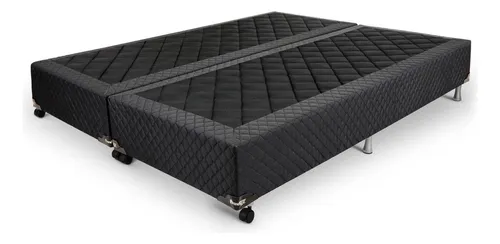Base Box King Poliester 193x203x25cm Prorelax Preto Ahwt