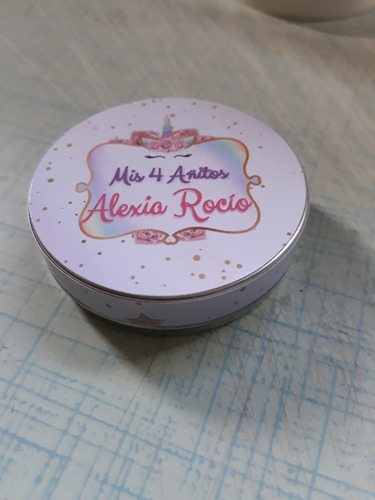 50 Latitas Personalizadas Sticker Superior Lateral Souvenirs
