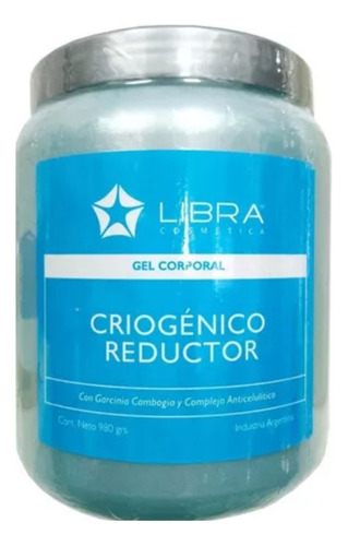  Gel Criogeno Reductor Corporal X 980grs Libra Cosmetica