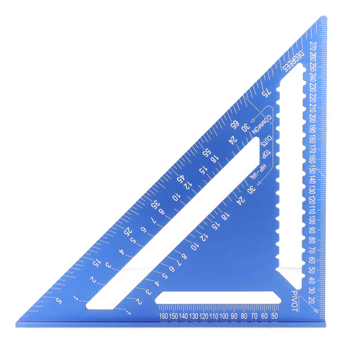 Regla Transportadora Triangular, Ángulo Cuadrado, 12 Pulgada