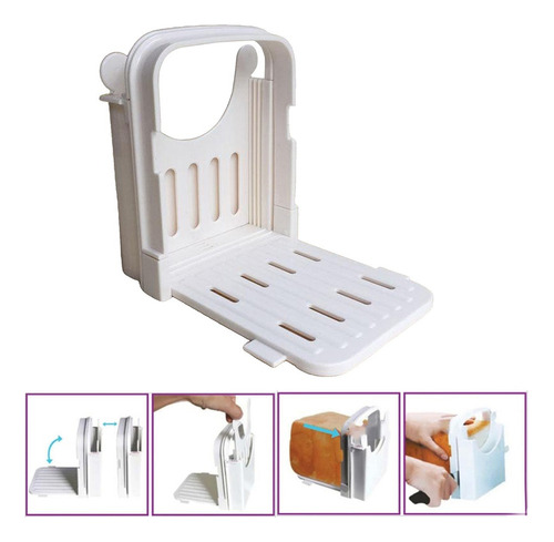 . Rebanadora De Pan Plegable Ajustable For Rebanar Pan