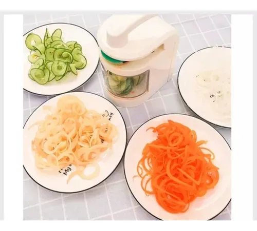 Cortador Vegetales Espiral Rallador Verdura Spaguetti Manual