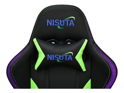 Imagen 5 de 7 de Silla Gamer Alta Gama Reforzada Metalica Leds Rgb Nisuta