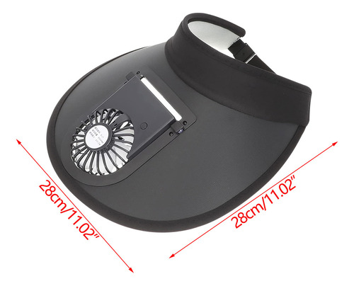 Nuevo Visera Solar De Verano P Fan Con Carga Usb Big Eaves