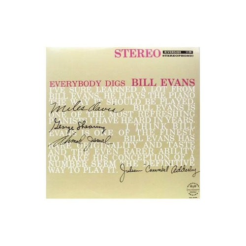 Evans Bill Everybody Digs Bill Evans Importado Lp Vinilo