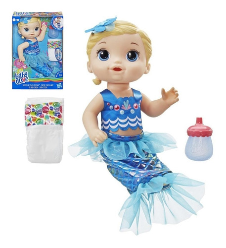 Boneca Baby Alive Linda Sereia Loira Morena Ou Ruiva  Hasbro