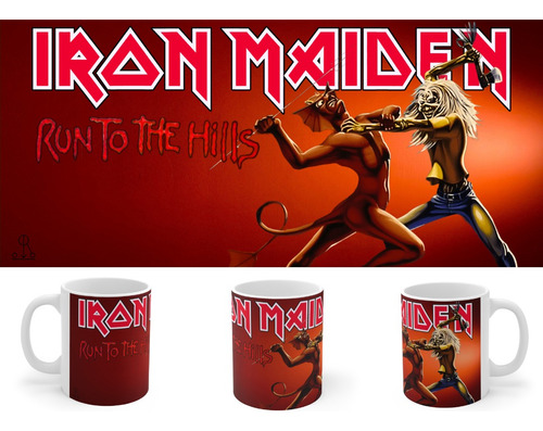 Rnm-0476b Taza Tazon Iron Maiden - Run To The Hills (ver.2)