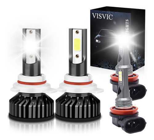 Visvic Para Gmc Acadia Bombilla Led Haz Alto Antiniebla Kit