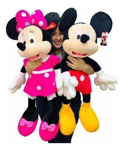 Peluche Mickey Y Minnie 100cms Pareja + Perfumado