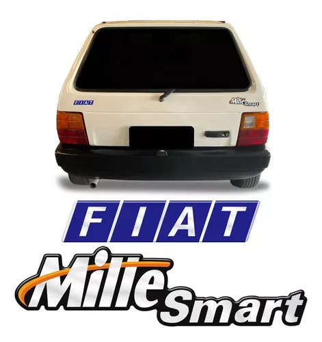 Kit Adesivos Fiat Uno Mille Ep 1.0 I.e Emblemas Resinado