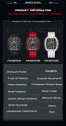 Mark Fairwhale 5670 Reloj De Cuarzo Para Hombre, Moderno Y D