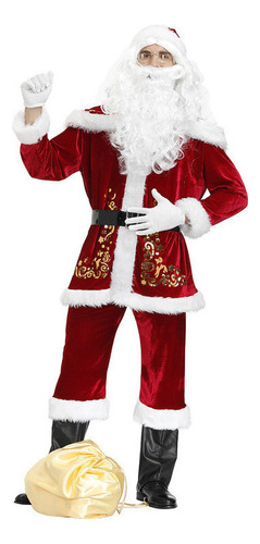 Conjunto De Ropa Navideña Con Estampado Papá Noel 9 Piezas