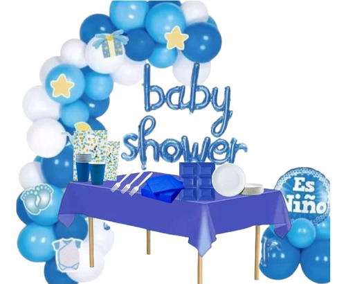 Decoración Y Cotillon Para Baby Shower Niño Niña 40 Personas