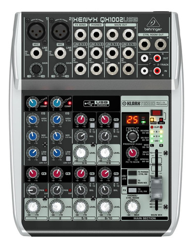 Console Behringer QX1002USB Xenyx de mistura 110V/220V