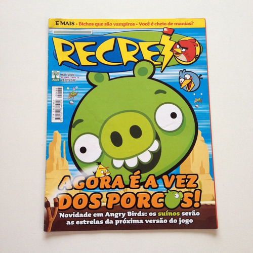Revista Recreio Agora É A Vez Dos Porcos Angry Birds X276