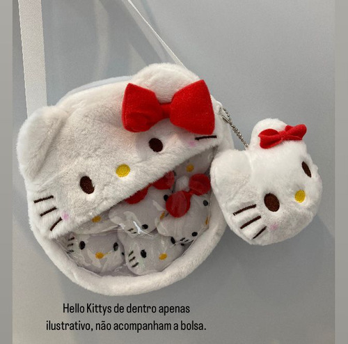 Bolsa Hello Kitty Round Vermelho