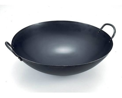 Sartén Wok Chino (60cm) Acero Inoxidable Forjado