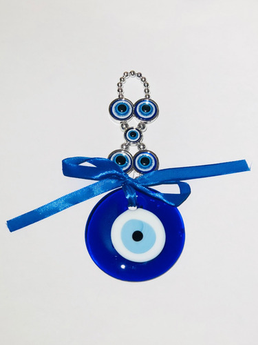 Imagen 1 de 2 de Amuleto Ojo Turco Grande Proteccion Exterior Vidrio