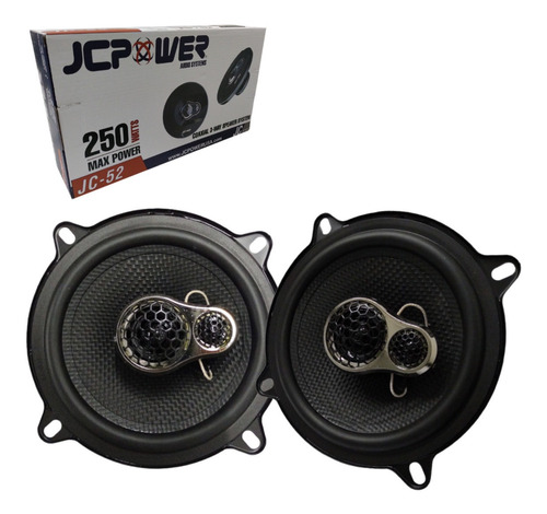 Bocinas Jc Power Jc-52 5.25 Pulgadas 3 Vias 250 Watts Max