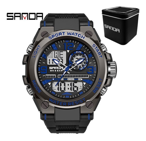 Reloj Hombre Sanda 6024 Military Waterproof Original