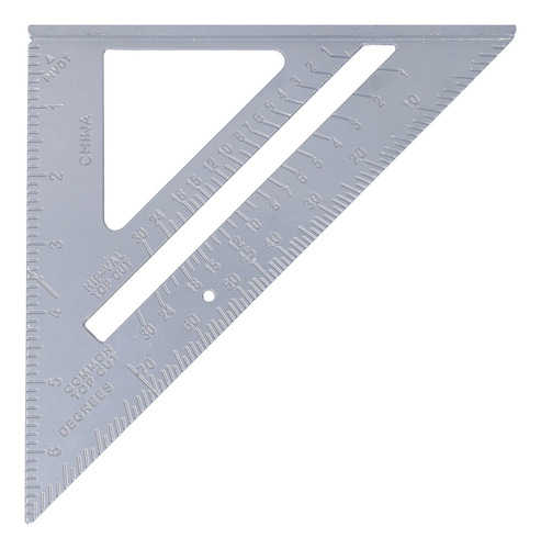 Regla Angular Para Carpintería, Aleación De Aluminio, 7 PuLG