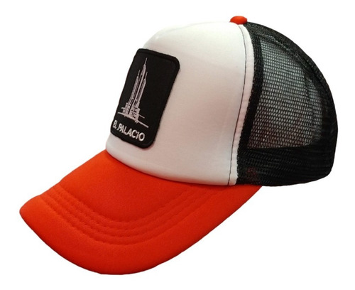 Imagen 1 de 7 de Gorra Trucker Torre Bordada Huracán Tricolor Infantil