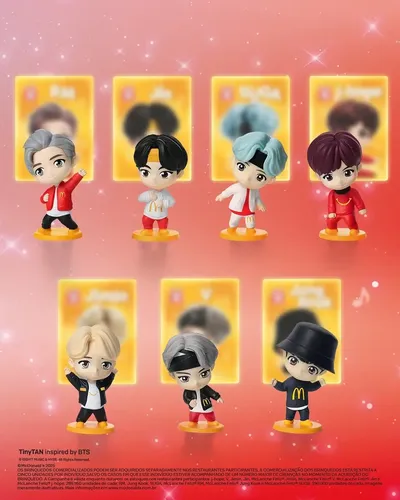 Kit Coleção Completa Bts Tinytan Mc Donalds 2025 14 Lacrados