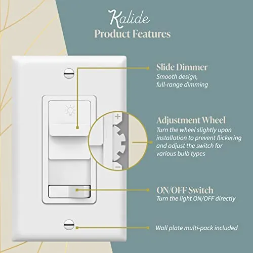 Interruptor Regulable De Intensidad De Luz Topgreener Paddle
