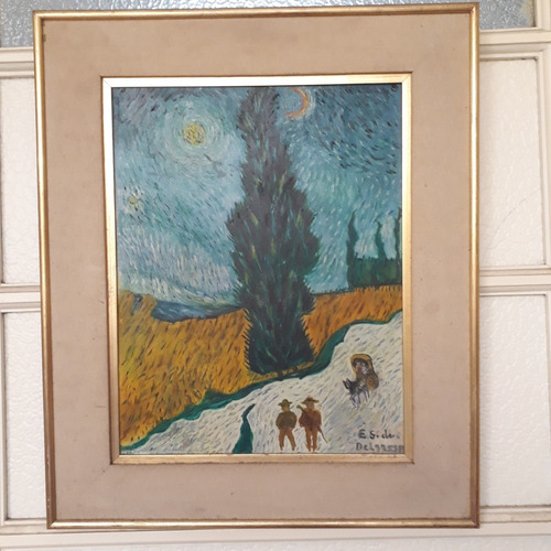 Cuadro Al Óleo Original De Elena Delgrosso (Usado)
