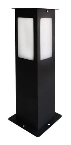 Imagen 1 de 7 de Farola De Piso 30 Cm De Hierro De Exterior Para E27 Apto Led