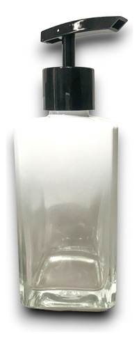 Kit Com 3 Frascos Square Saboneteira 250 Ml Degrade Branco