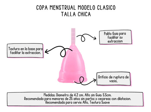 Kit 2 Copas Menstruales Con Aplicador Vaso Y Bolsa