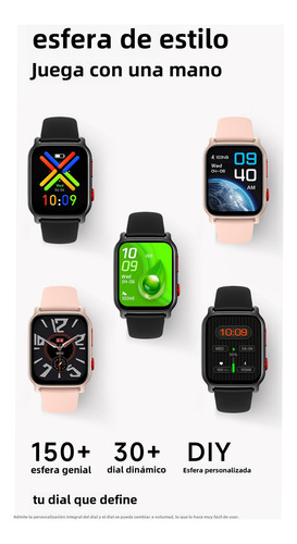 Hancdon Ht23 Bluetooth Llamada Smartwatch 1.83 Reloj Inteligente Smartwatch Para Mujer