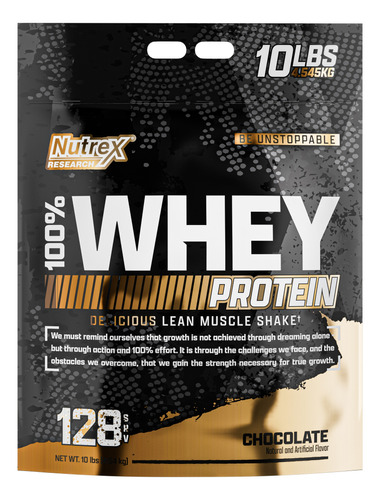  Proteina Nutrex 100% Whey Usa 10lb Chocolate No Days Off