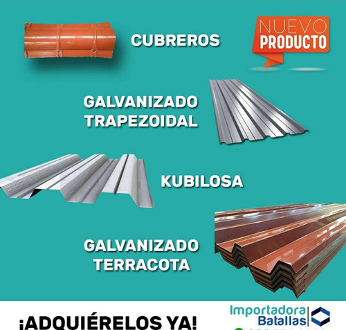 Imagen 4 de 10 de Kubiteja Zinc Teja Española Eternit Fibrocem Porcelanato E2