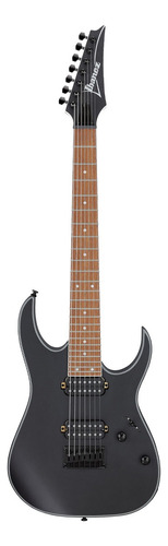 Guitarra Ibanez 7 Cordas Rg7421ex Rg 7421 Ex Bkf Cor Black Flat Material Do Diapasão Jatobá Orientação Da Mão Destro