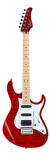 Guitarra eléctrica Cort G Series G250DX de tilo americano trans red con diapasón de arce