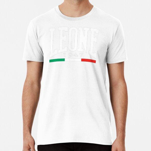 Remera Blanco Leona 1947 Boxeo Italia Logo Algodon Premium