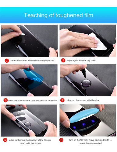 Film Templado Nan Samsung S20 S20 Plus S20 Ultra +lampara Uv