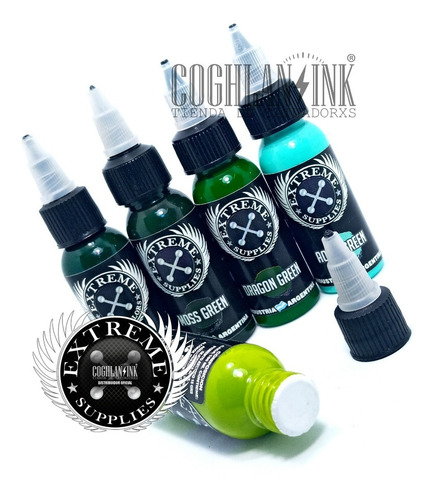 Imagen 2 de 3 de Tinta Tattoo Extreme Gama Color Nº2 X 1oz Tatuajes Tatuar